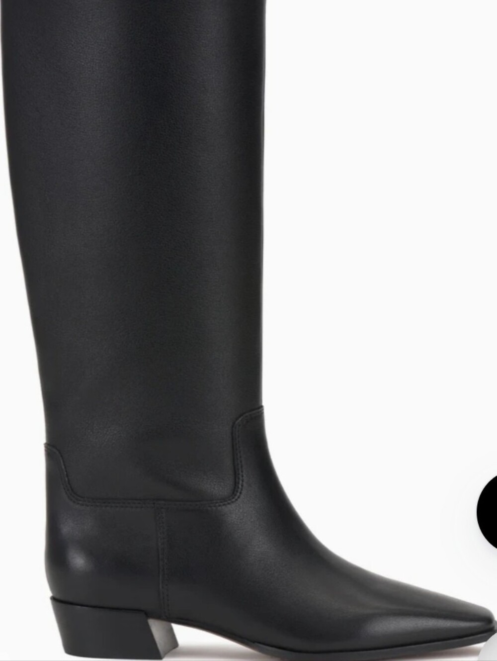 Vince Camuto Women's Black Over-the-Knee Riding Boot